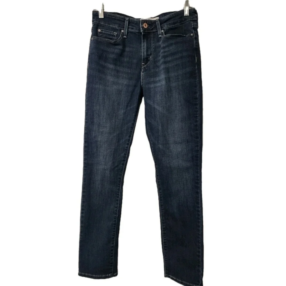 Jeans Signature by Levi Strauss Slim Mid‎ Rise Blue 8M W29 L30 Women's Normcore
